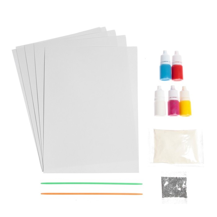 Набор для рисования эбру на новый год «Волшебный Новый год! Зайка», новогодний набор для творчества Набор для рисования эбру на новый год «Волшебный Новый год! Зайка», новогодний набор для творчества