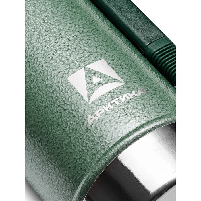 Термос "Арктика. Уазик", 1.25 л, с ручкой, сохраняет тепло 40 ч, зеленый