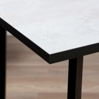 Стол обеденный МОДЕРН МИНИ LAKSI, 892х585х750, чёрный /цемент