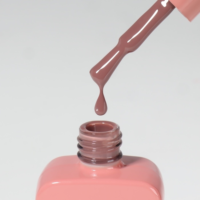 Гель лак для ногтей &laquo;SIMPLE&raquo;, 3-х фазный, 10 мл, LED/UV, цвет коричневый (117)