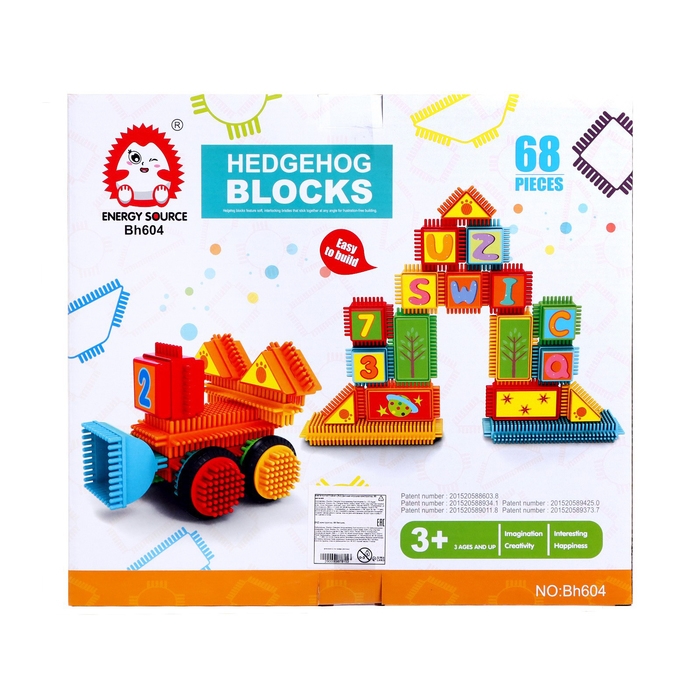 Конструктор игольчатый BRISTLES &laquo;Робот&raquo;, 68 деталей