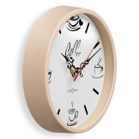 Часы настенные, d-20 см, кухонные, "Кофе", бесшумные Часы настенные, d-20 см, кухонные, "Кофе", бесшумные