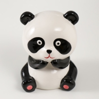 Копилка керамика "Удивлённая панда" 11,4х10,5х13,8 см