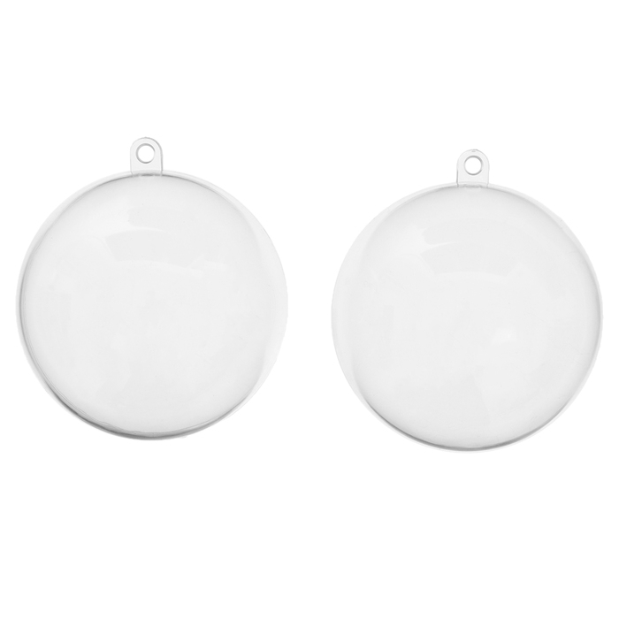 Набор «Новогодние шары», шар — 9 см и 7 см, с наклейками, с деревянными основами Набор «Новогодние шары», шар — 9 см и 7 см, с наклейками, с деревянными основами