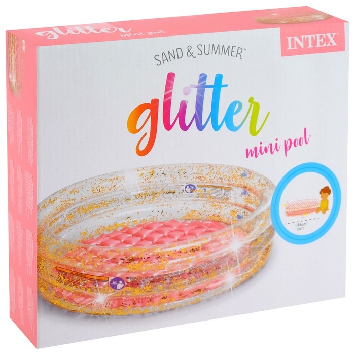 Бассейн надувной «Блеск», с надувным дном, 86 х 25 см, 57103NP INTEX Бассейн надувной «Блеск», с надувным дном, 86 х 25 см, 57103NP INTEX