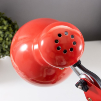 Лампа настольная Е27, h=55 см, шарнирная, на зажиме (220В) красная RISALUX