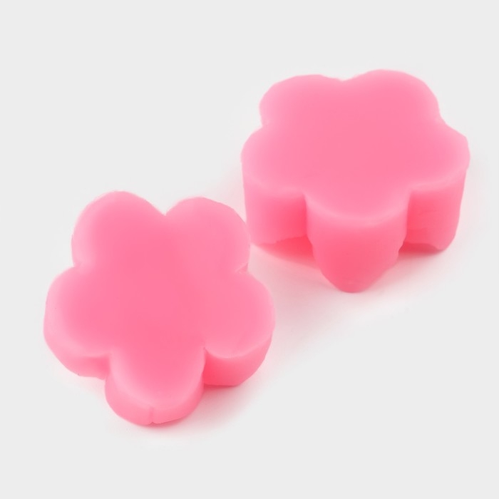 Молд &laquo;Цветок&raquo;, силикон, 2 предмета, 4&times;2,9 см, цвет МИКС