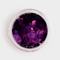 Глиттер пищевой фигурный сердца фиолетовый Глиттер пищевой фигурный сердца фиолетовый