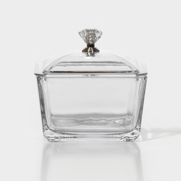 Менажница стеклянная на подставке &laquo;Голд&raquo;, 19,5&times;19,5 см