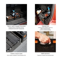 Ящик складной, пластиковый, 40 &times; 30 &times; 17 см, чёрный