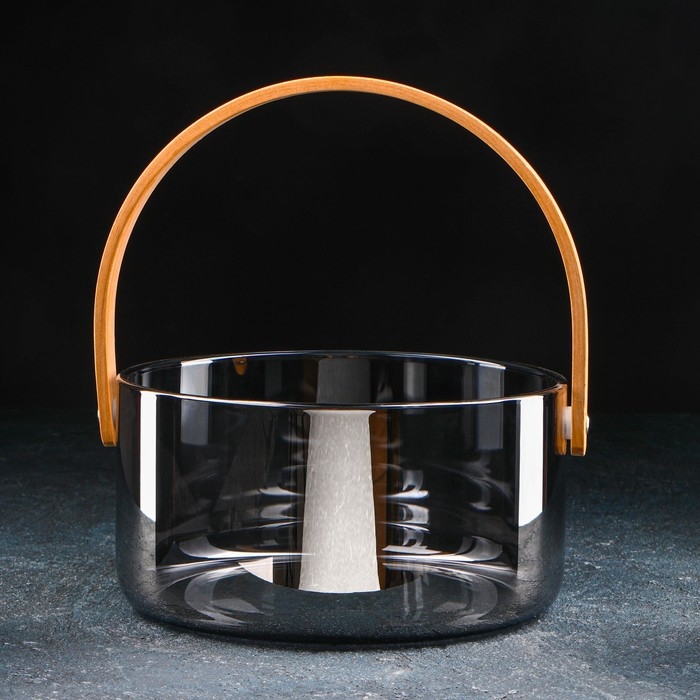 Ведро для льда стеклянное &laquo;Кайлас&raquo;, 2,6 л, 20&times;10 см