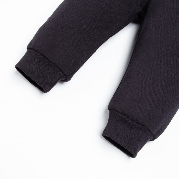 Комплект детский (джемпер, брюки, шапочка) Крошка Я Комплект детский (джемпер, брюки, шапочка) Крошка Я "Little Boss", рост 80-86 см, цвет чёрный