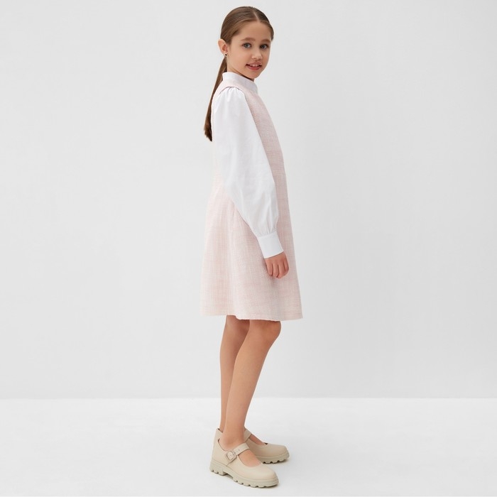 Платье для девочки MINAKU: PartyDress, цвет розовый, рост 140 см