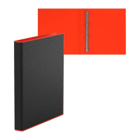 Папка на 4 кольцах А4, ErichKrause Accent, 35 мм, 1750 мкм, черная/красная Папка на 4 кольцах А4, ErichKrause Accent, 35 мм, 1750 мкм, черная/красная