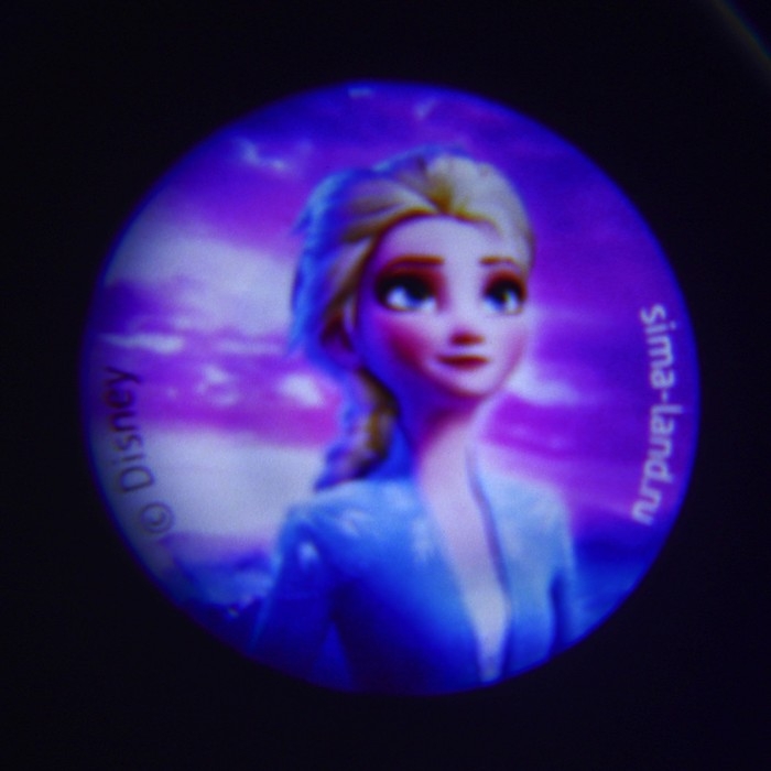 Проектор-брелок &laquo;Холодное сердце&raquo;, свет, цвет синий