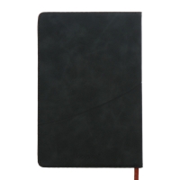 Ежедневник недатированный, А5, 140л, клетка, обл.кожзам, Стиль, синий