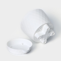 Горшок для цветов с прикорневым поливом &laquo;Румба&raquo;, 1 л, цвет белый