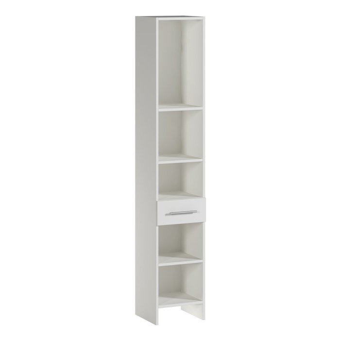 Пенал для ванной комнаты,  Белый/Дуб сонома, 30 х 30 х 185 см