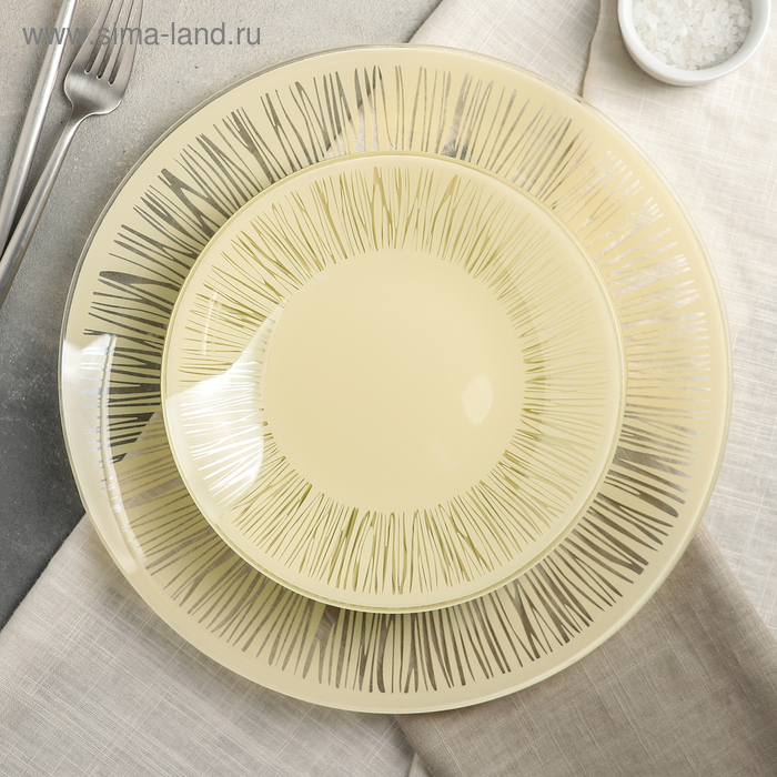 Сервиз столовый &laquo;Витас&raquo;, 7 предметов: 30&times;30 см - 1 шт, 20&times;20 см - 6 шт