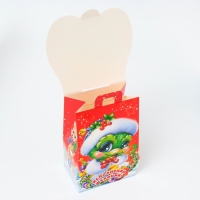 Новый год. Подарочная коробка Новогодняя Домик "Сладкая парочка" с анимацией 12 х 8,5 х 17,5 см. Новый год. Подарочная коробка Новогодняя Домик "Сладкая парочка" с анимацией 12 х 8,5 х 17,5 см.