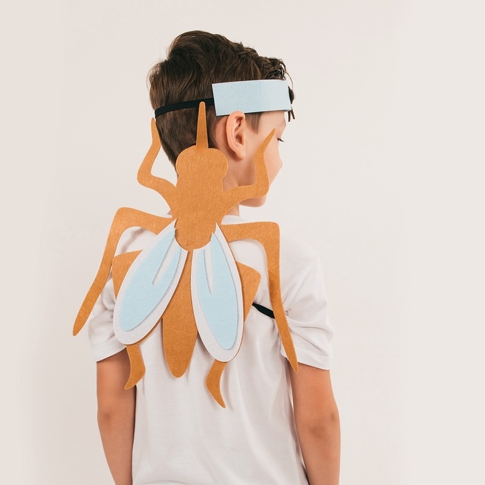 Карнавальный набор &laquo;Весёлые насекомые&raquo;: повязка и комар из фетра, 3&ndash;7 лет