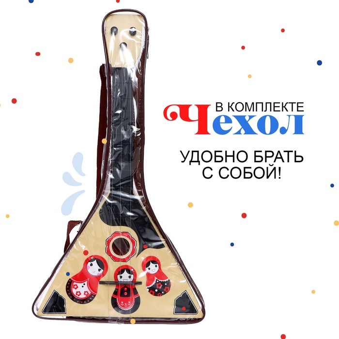 Балалайка «Матрёшка», цвет МИКС Балалайка «Матрёшка», цвет МИКС