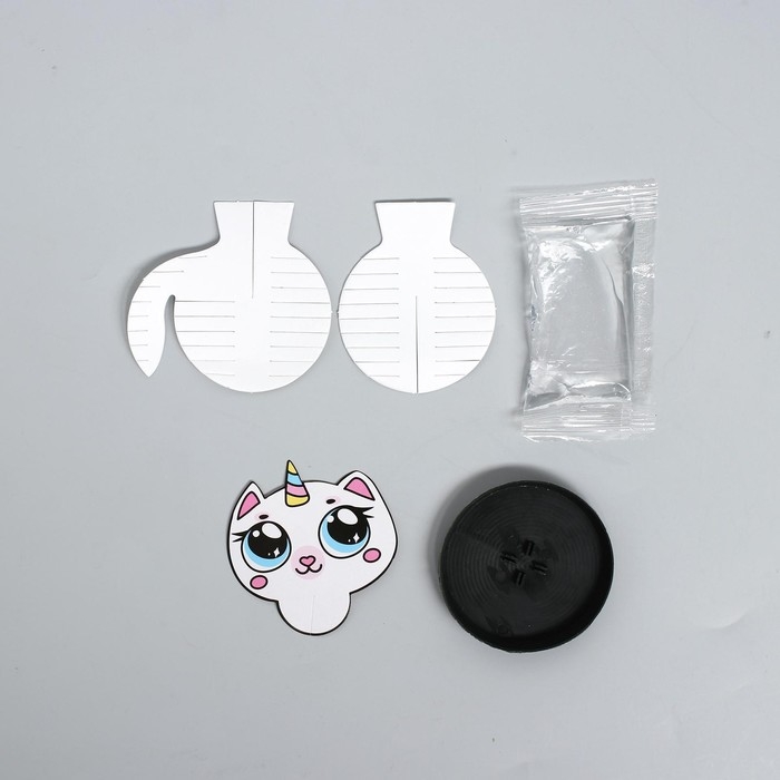 Набор для выращивания кристалла &laquo;Опыты. Веселые кристаллы&raquo;, котик-единорог