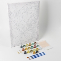 Картина по номерам с подрамником и поталью &laquo;Золотые тропики&raquo;, 30 х 40 см