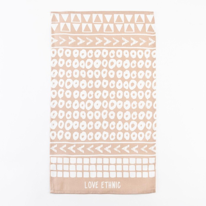 Набор кухонных полотенец Доляна LOVE ETHNIC 35х60см-4шт, 100% хлопок