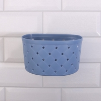 Органайзер для хранения, навесной, 1 секция, с клеевыми крючками, 16,5 &times; 12 &times; 9 см, цвет МИКС