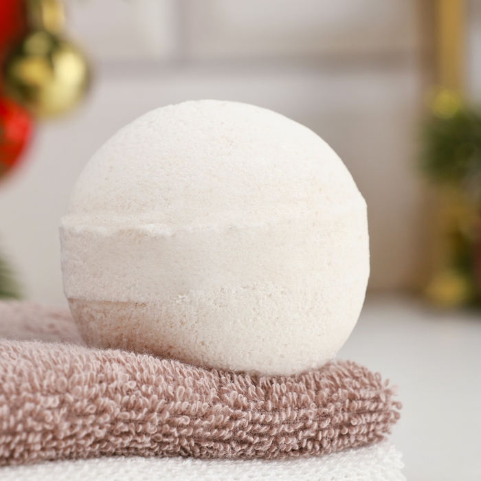 Бомбочка для ванны из персидской соли "Счастливого нового года" масло ванили, 110 гр