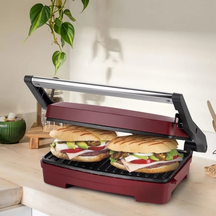 Сэндвичница Kitfort KT-3619, 750 Вт, антипригарное покрытие, бородовая