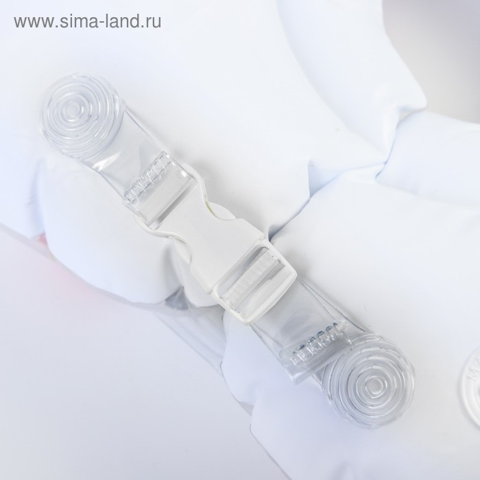 Круг для плавания на шею Owl, &laquo;Птички&raquo;, надувной, с ручками, цвет белый