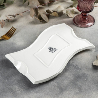 Блюдо фарфоровое Wilmax, 26&times;17,5 см, цвет белый