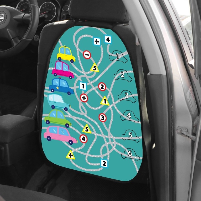 Накидка на сиденье автомобильное Cartage Бродилка машинки, ПВХ, 60х45 см, европодвес Накидка на сиденье автомобильное Cartage Бродилка машинки, ПВХ, 60х45 см, европодвес