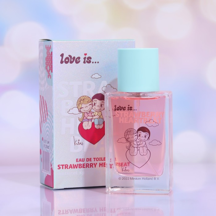 Туалетная вода с феромонами Love is strawberry heartbeat, 50 мл Туалетная вода с феромонами Love is strawberry heartbeat, 50 мл