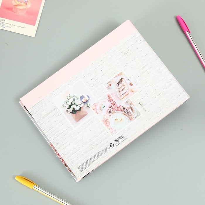 Фотоальбом 25 листов (уголки+кольца) "Цветы"  27х19 см