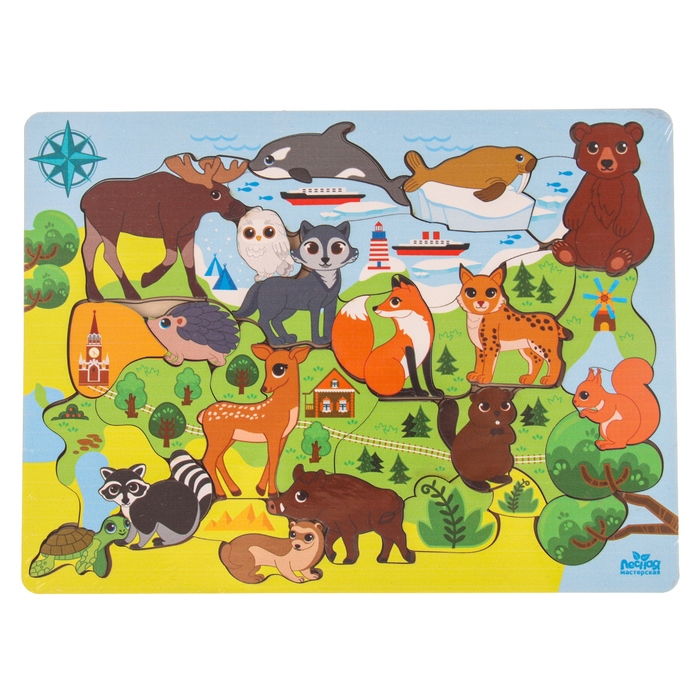 Головоломка &laquo;Животные Евразии&raquo;