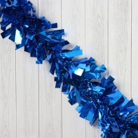 Мишура "Праздничные блики" 9х200 см, синий Мишура "Праздничные блики" 9х200 см, синий