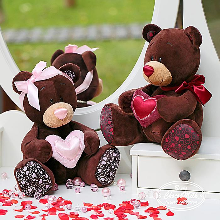 Мягкая игрушка &laquo;Медведь Milk с сердцем&raquo;, 15 см