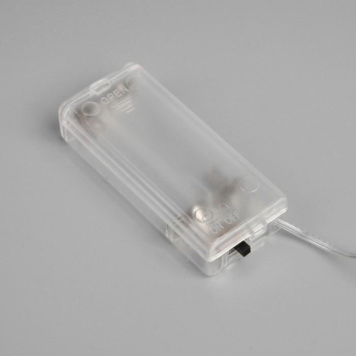 Светодиодная ветка 70 см, 20 LED, серебристая, AAх2 (не в комплекте), свечение белое