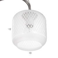 Люстра потолочная Бетти 5х40Вт Е14 Хром 54x54x29 см