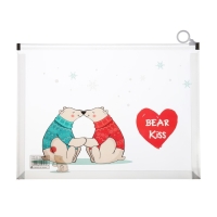 Папка-конверт на молнии формат А4, 180мкр, с рисунком "Медведи", МИКС Папка-конверт на молнии формат А4, 180мкр, с рисунком "Медведи", МИКС