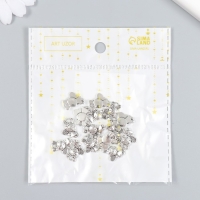 Декор для творчества металл "Зайка с ракеткой" набор 15 шт серебро 1,1х1,5 см Декор для творчества металл "Зайка с ракеткой" набор 15 шт серебро 1,1х1,5 см