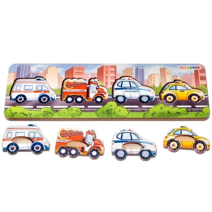 Рамки-вкладыши для малышей &laquo;Транспорт&raquo;