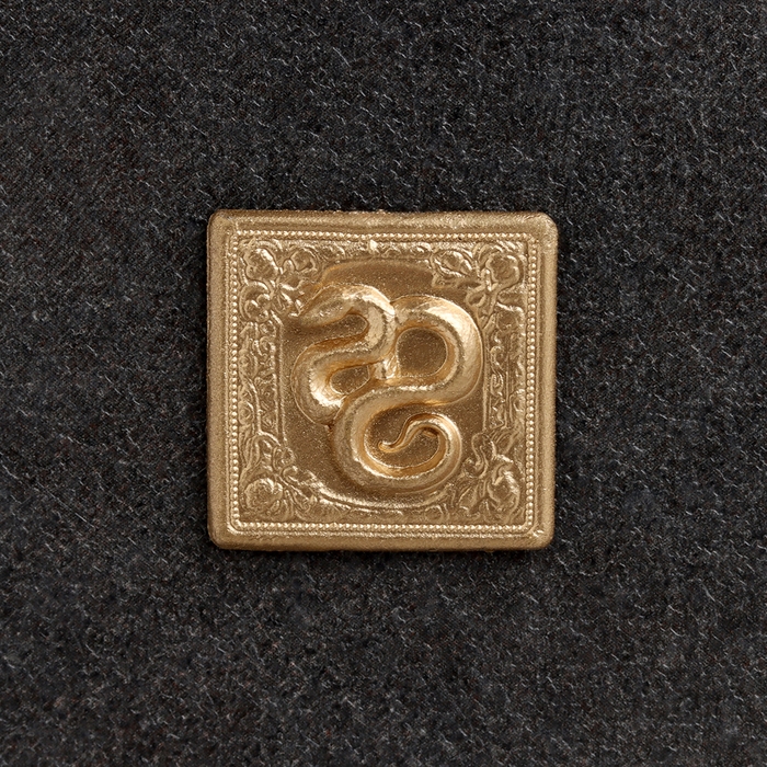 Сувенир кошельковый Сувенир кошельковый "Змея - квадрат ", олово,