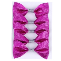 Новогодний декор на ёлку &laquo;Бантики&raquo; набор 5 шт., цвет МИКС