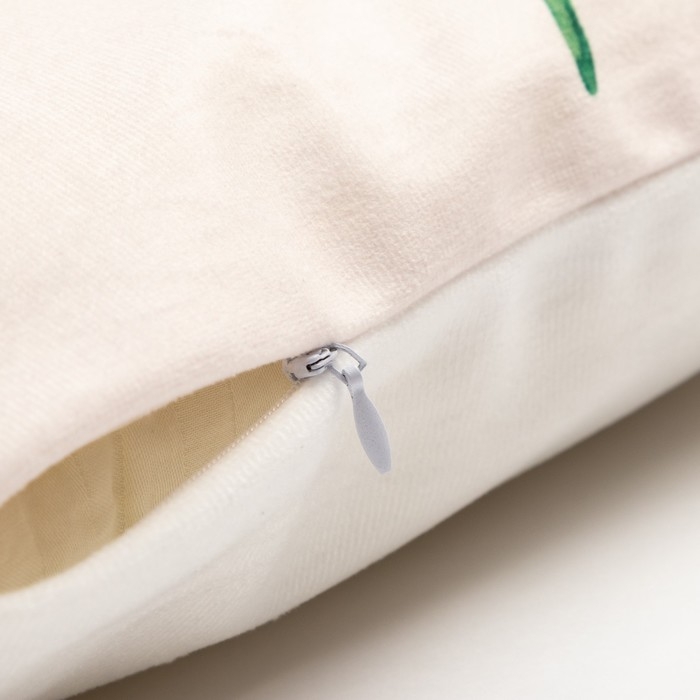 Наволочка декоративная Этель &raquo; The leaf&raquo;, 40х40 см, 100 п/э, велюр