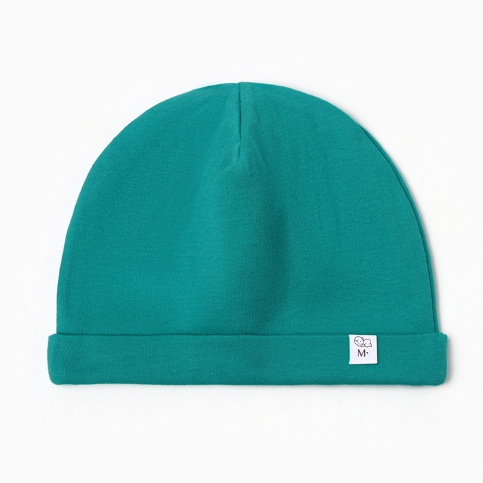 Новый год. Шапка детская MINAKU "New Year's cars", цвет зеленый, размер 42