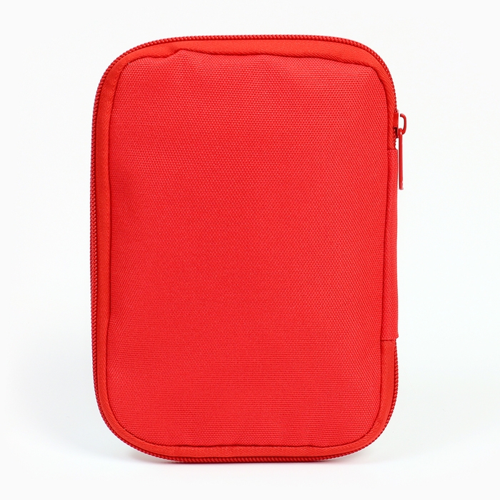 Аптечка походная, красная 15х12см